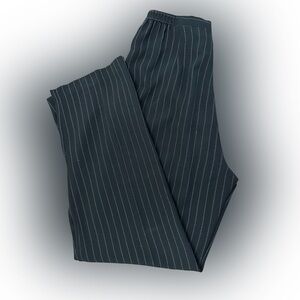 EUC Dressbarn Black Pinstripe Trousers